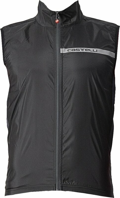 Cycling Jacket, Vest Castelli Squadra Stretch Light Black/Dark Gray L Vest
