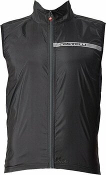 Kerékpár kabát, mellény Castelli Squadra Stretch Light Black/Dark Gray XL Mellény - 1