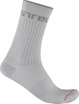 Meias de ciclismo Castelli Distanza 20 Sock Silver Gray 2XL Meias de ciclismo - 1