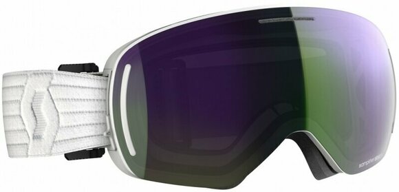 Masques de ski Scott LCG Evo White/Green Chrome Masques de ski (Déjà utilisé) - 1