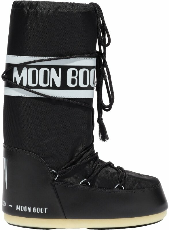 The Original Moon Boot Black Snow Boots Women's 8-9.5 EU 39-41 Tecnica