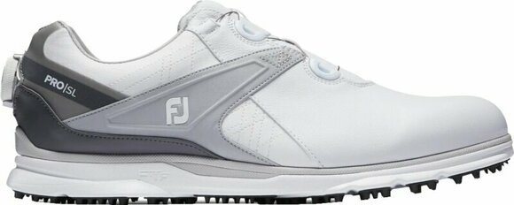 Męskie buty golfowe Footjoy Pro SL BOA White/Grey 40 - 1