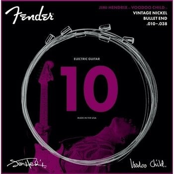 E-guitar strings Fender Hendrix Voodoo Child Bullet Nickel 10-38 - 1