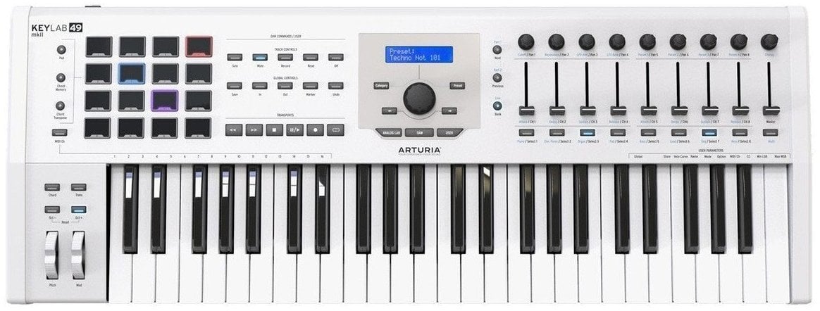 MIDI toetsenbord Arturia Keylab mkII 49 WH