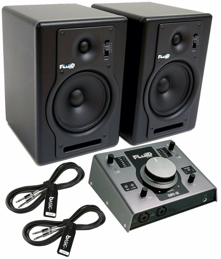 2-weg actieve studiomonitor Fluid Audio F5 SET