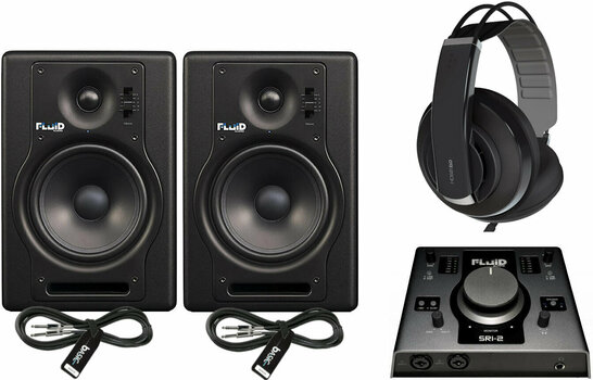 2-obsežni aktivni studijski monitor Fluid Audio F5 Complete Studio SET - 1