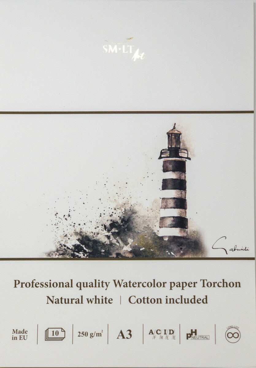 Sketchbook Smiltainis Watercolour Block Skitsebog 10 A3 250 g