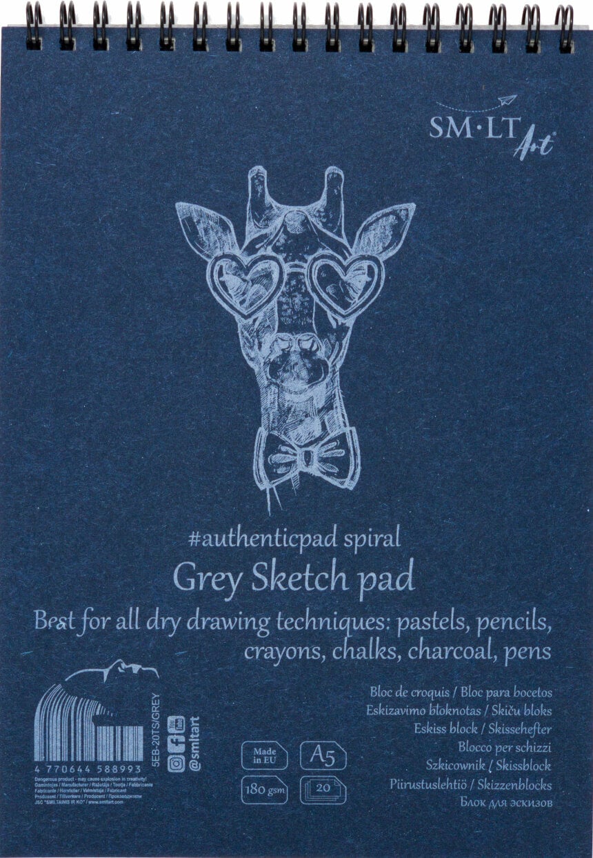 Sketchbook Smiltainis Sketch Pad Skitsebog 20 A5 180 g