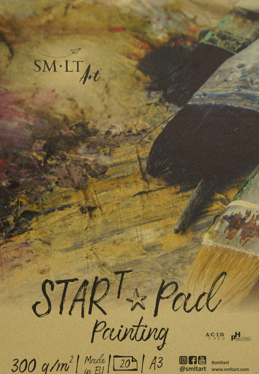 Sketchbook Smiltainis Oil and Acryl Skitsebog 20 A3 300 g