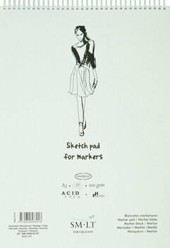 Carnete de Schițe Smiltainis Sketch Pad for Markers A3 100 g - 1