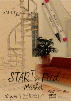 Carnete de Schițe Smiltainis Sketch Pad for Markers Caiet de schițe 20 A5 75 g - 1