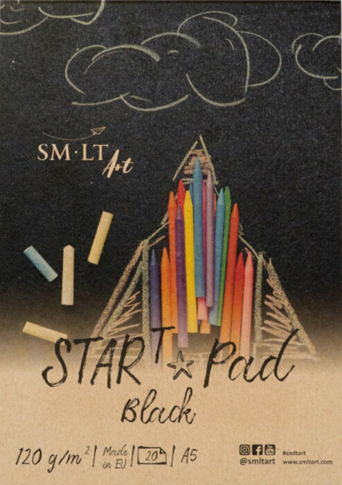 Carnete de Schițe Smiltainis Sketch Pad Caiet de schițe 20 A5 120 g