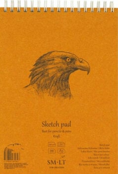 Sketchbook Smiltainis Kraft Sketch Pad Sketchbook 60 A5 90 g - 1