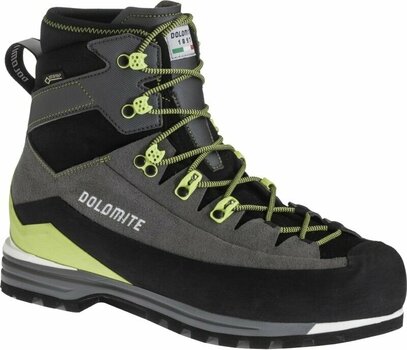Mens Outdoor Shoes Dolomite Miage GTX Anthracite/Lime Green 42 Mens Outdoor Shoes - 1