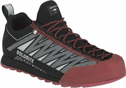 Womens Outdoor Shoes Dolomite Velocissima GTX Pewter Grey/Fiery Red 38 2/3 Womens Outdoor Shoes - 1