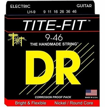 E-guitar strings DR Strings LH-9 - 1