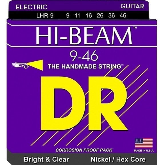E-guitar strings DR Strings LHR-9/46