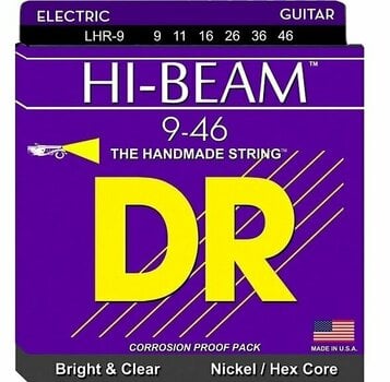 Struny do gitary elektrycznej DR Strings LHR-9/46 - 1
