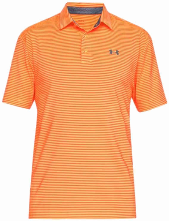 under armour orange golf shirt