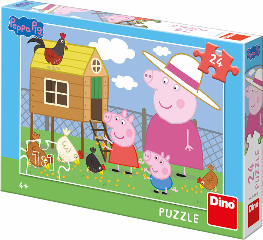 Puzzle Dino Peppa Pig Chickens Puzzle (24 Pieces)