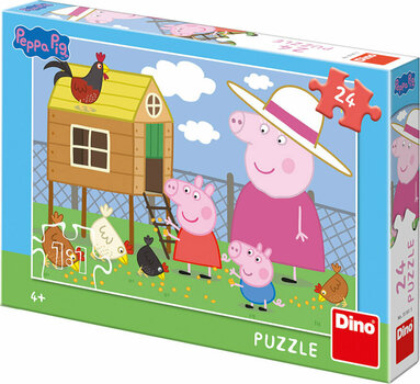 Puzzle Dino 351615 Peppa Pig găini 24 de piese Puzzle - 1