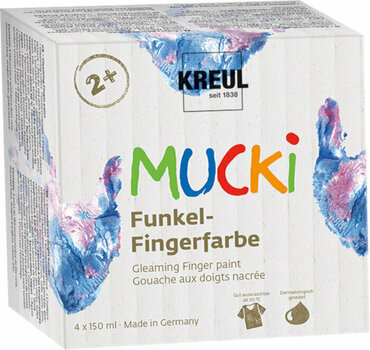 Prstová farba Kreul Mucki Sada prstových farieb 4 x 150 ml - 1