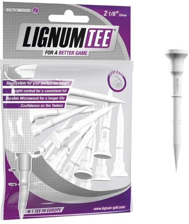 Stalak za golf lopticu - Tees Lignum Tee 2 1/8in pk 16 white