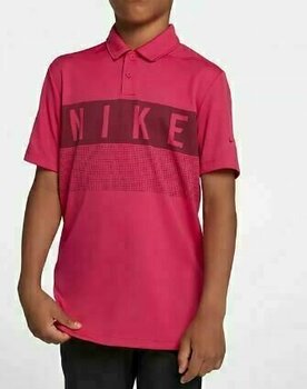 Chemise polo Nike Dry Graphic Rush Pink L - 1