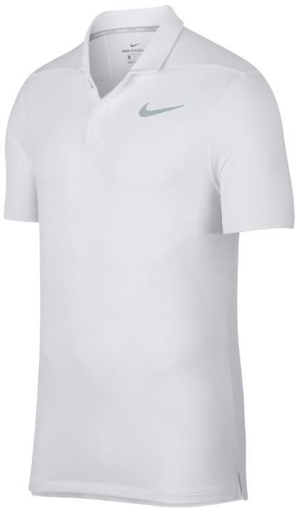 Chemise polo Nike AeroReact Victory Stripe Blanc XL