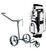 Carro manual de golf Jucad Carbon 3-Wheel SET Black/White Carro manual de golf