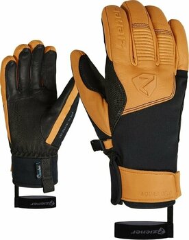 Gant de ski Ziener Ganzenberg AS AW Black/Tan 9,5 Gant de ski - 1