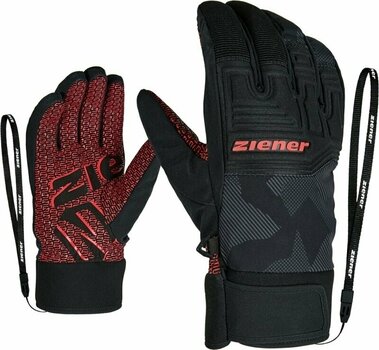 Ski Gloves Ziener Garim AS Gray Ink Camo 8,5 Ski Gloves - 1