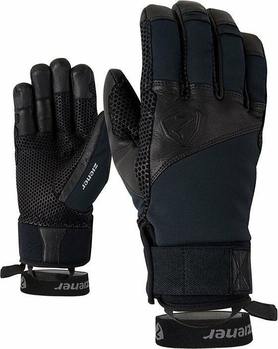 Lyžařské rukavice Ziener Gavanus AS PR Black 9,5 Lyžařské rukavice