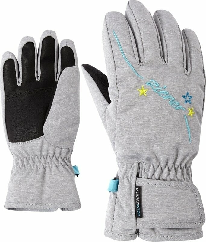 Ski Gloves Ziener Lula AS Girls Light Melange 4,5 Ski Gloves