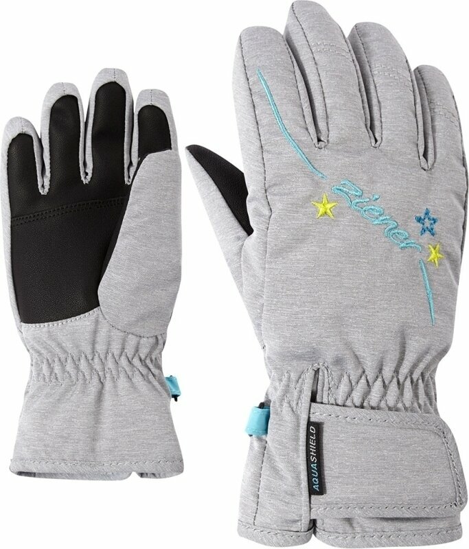 Smučarske rokavice Ziener Lula AS Girls Light Melange 5 Smučarske rokavice