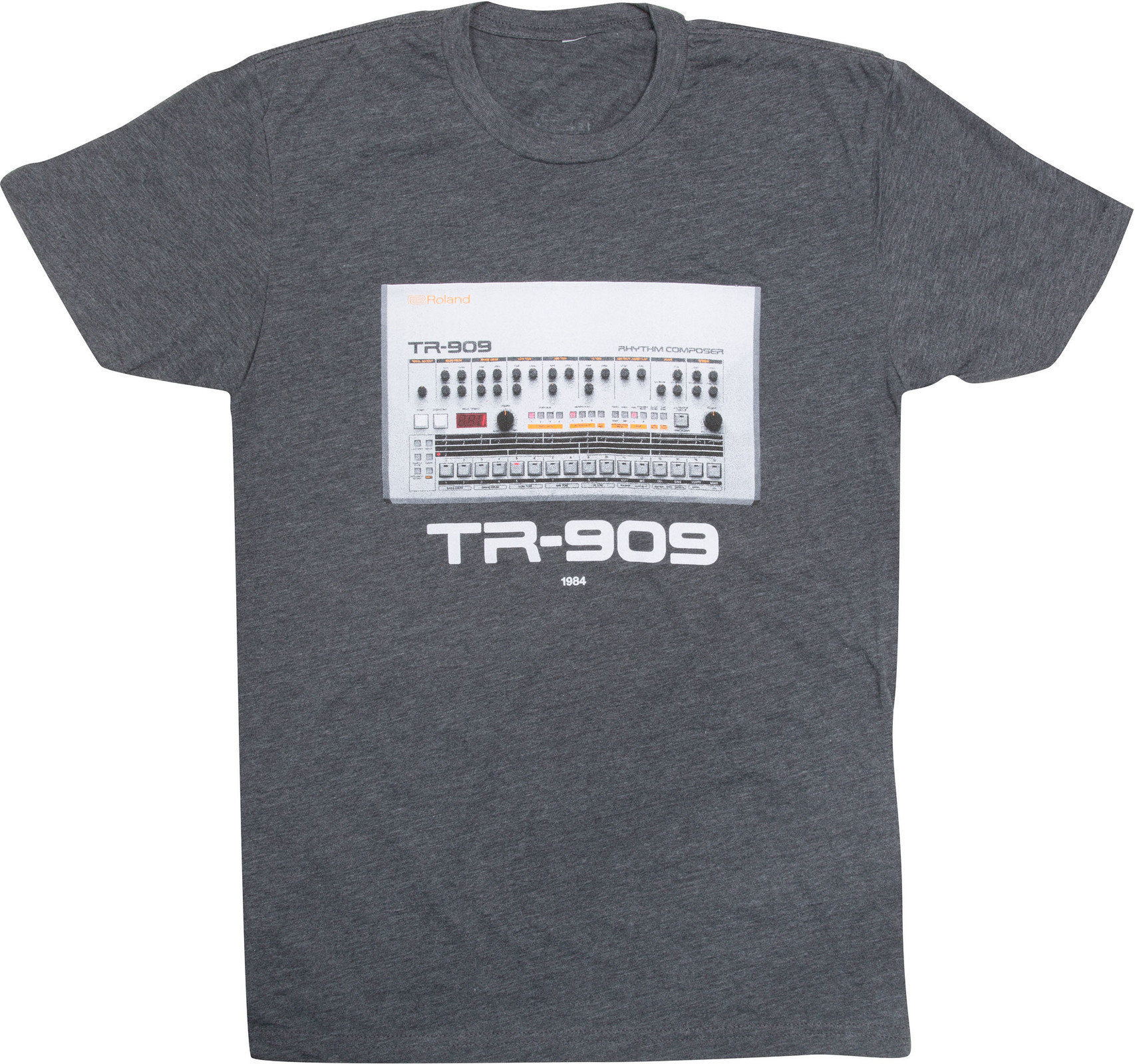 T-Shirt Roland T-Shirt TR-909 Unisex Charcoal 2XL