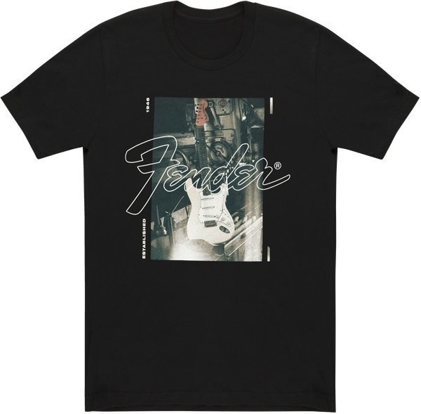 T-shirt Fender Stratocaster Black S T-shirt