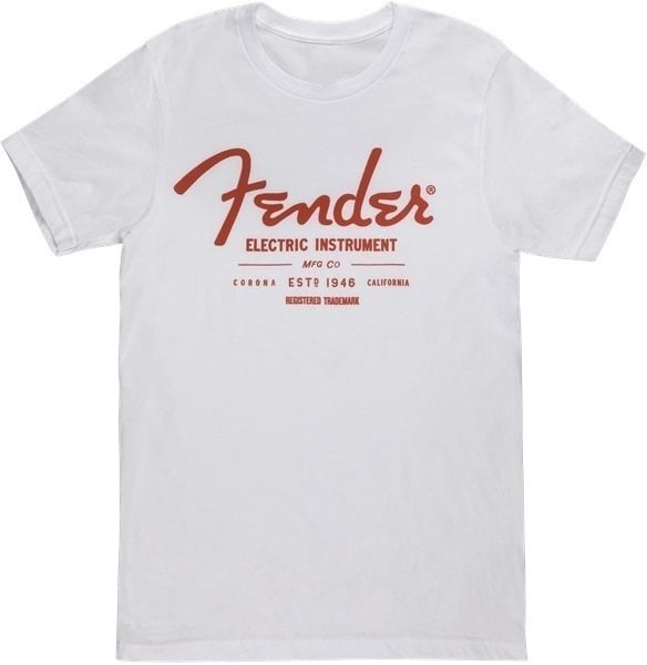 Maglietta Fender Electric Instruments Men's T-Shirt White M