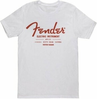 Tričko Fender Electric Instruments Men's T-Shirt White XXL - 1
