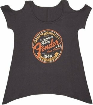 T-shirt Fender Open Shoulder Women's Tee Gray XL - 1