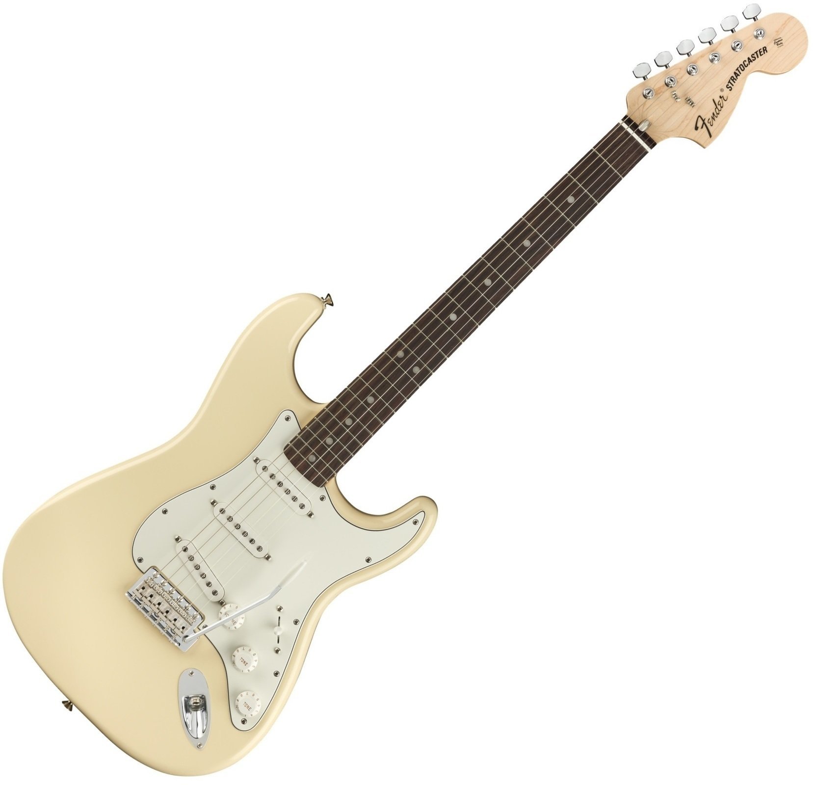 Elektromos gitár Fender Albert Hammond JR Stratocaster MN Olympic White