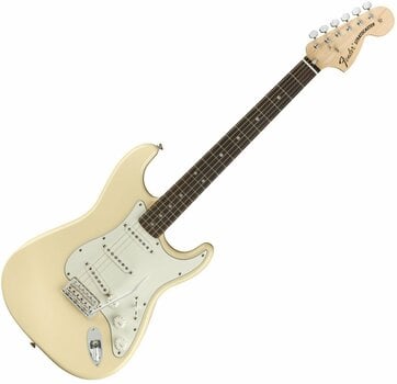 Elektromos gitár Fender Albert Hammond JR Stratocaster MN Olympic White - 1