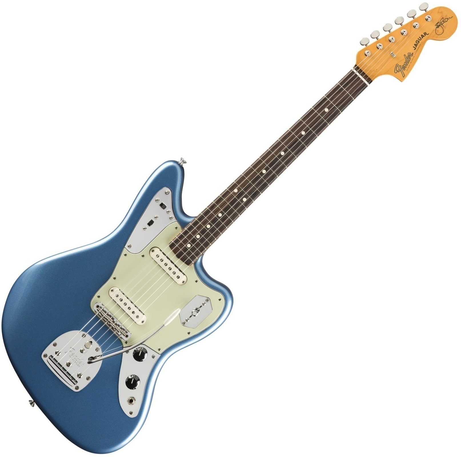 Electric guitar Fender Johnny Marr Jaguar Lake Placid Blue