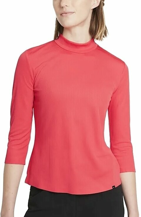 Polo Shirt Nike Dri-Fit UV Ace Mock Fusion Red XS