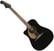 Dreadnought elektro-akoestische gitaar Fender Redondo California Player LH Zwart
