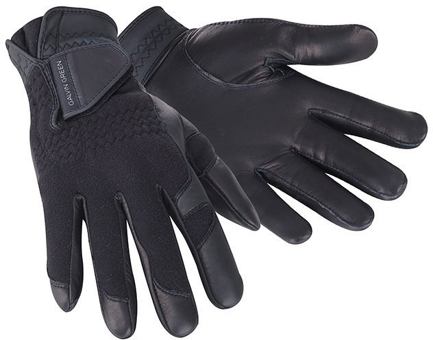 guanti Galvin Green Lewis Mens Golf Gloves (Pair) Black LH XL