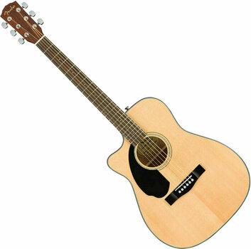 Електро-акустична китара Джъмбо Fender CC-60SCE Concert Natural - 1