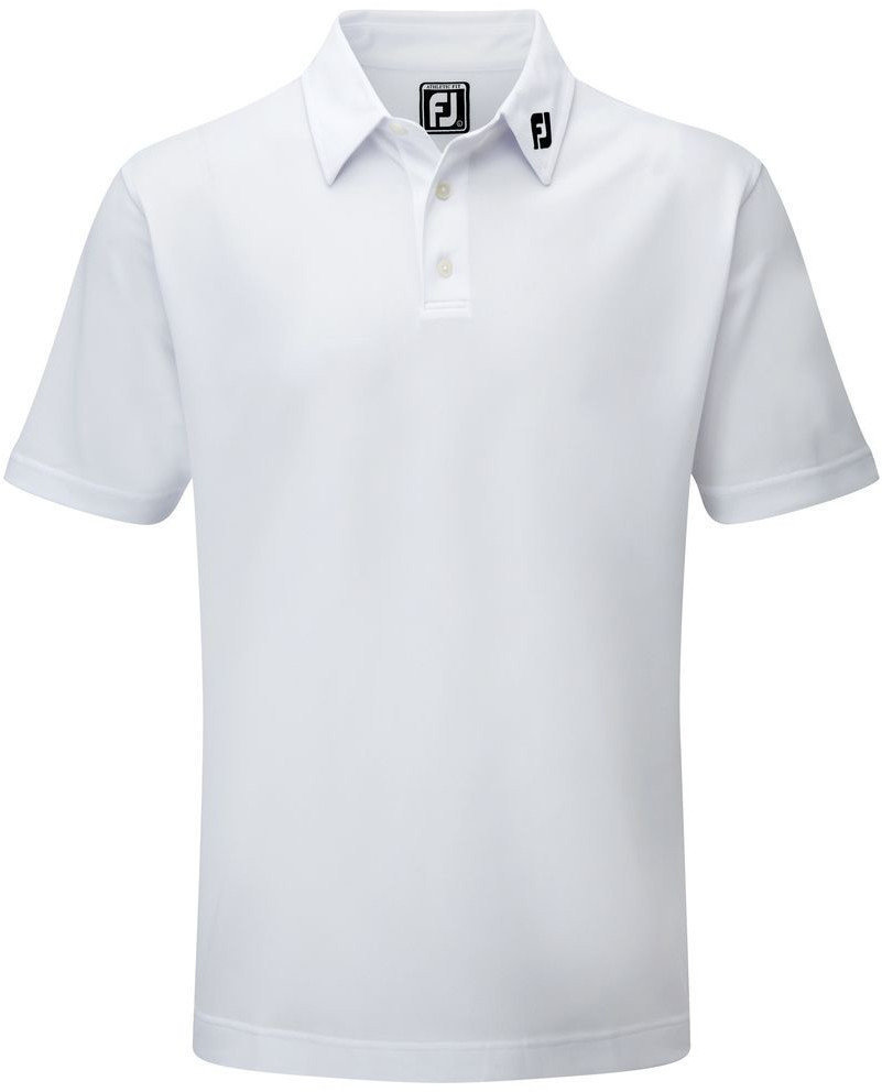 Polo trøje Footjoy Stretch Pique Solid Polo Shirt Men White L