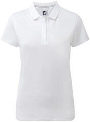Footjoy Stretch Pique Solid Womens Polo Shirt White S Footjoy Stretch Pique Solid Womens Polo Shirt White S
