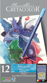 Watercolor Pencil Creta Color 24012 Set of Watercolour Pencils 12 pcs - 1